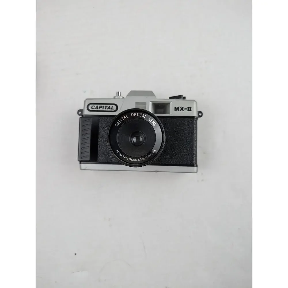 Vintage Capital MX-II 35mm Film Camera w/ Case Strap Cap Loaded Film Untested